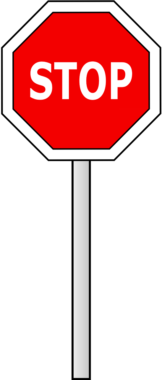 Red Stop Sign Octagon PNG