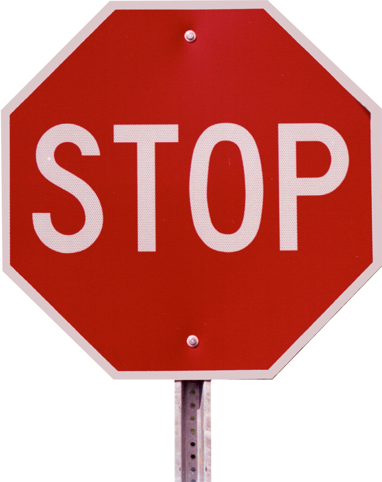 Red Stop Sign Octagon PNG