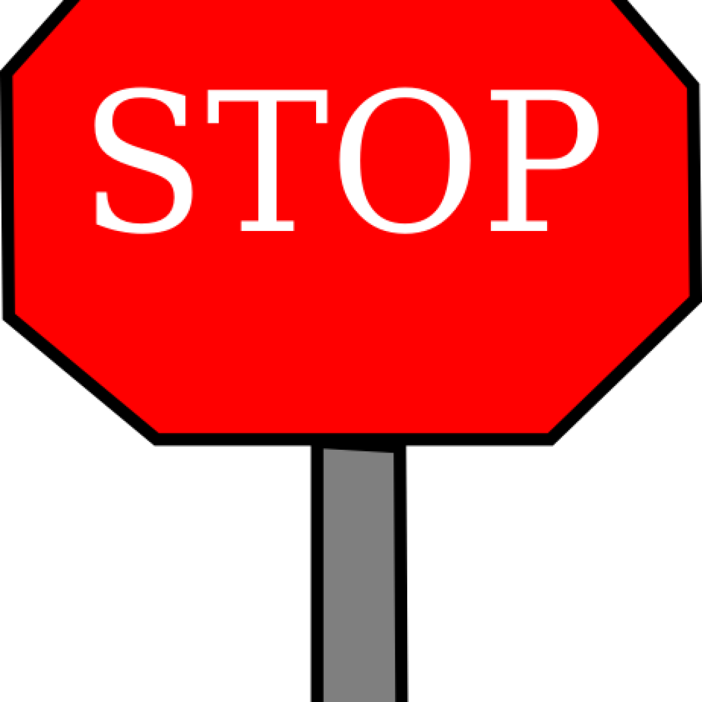 Red Stop Sign Octagon PNG