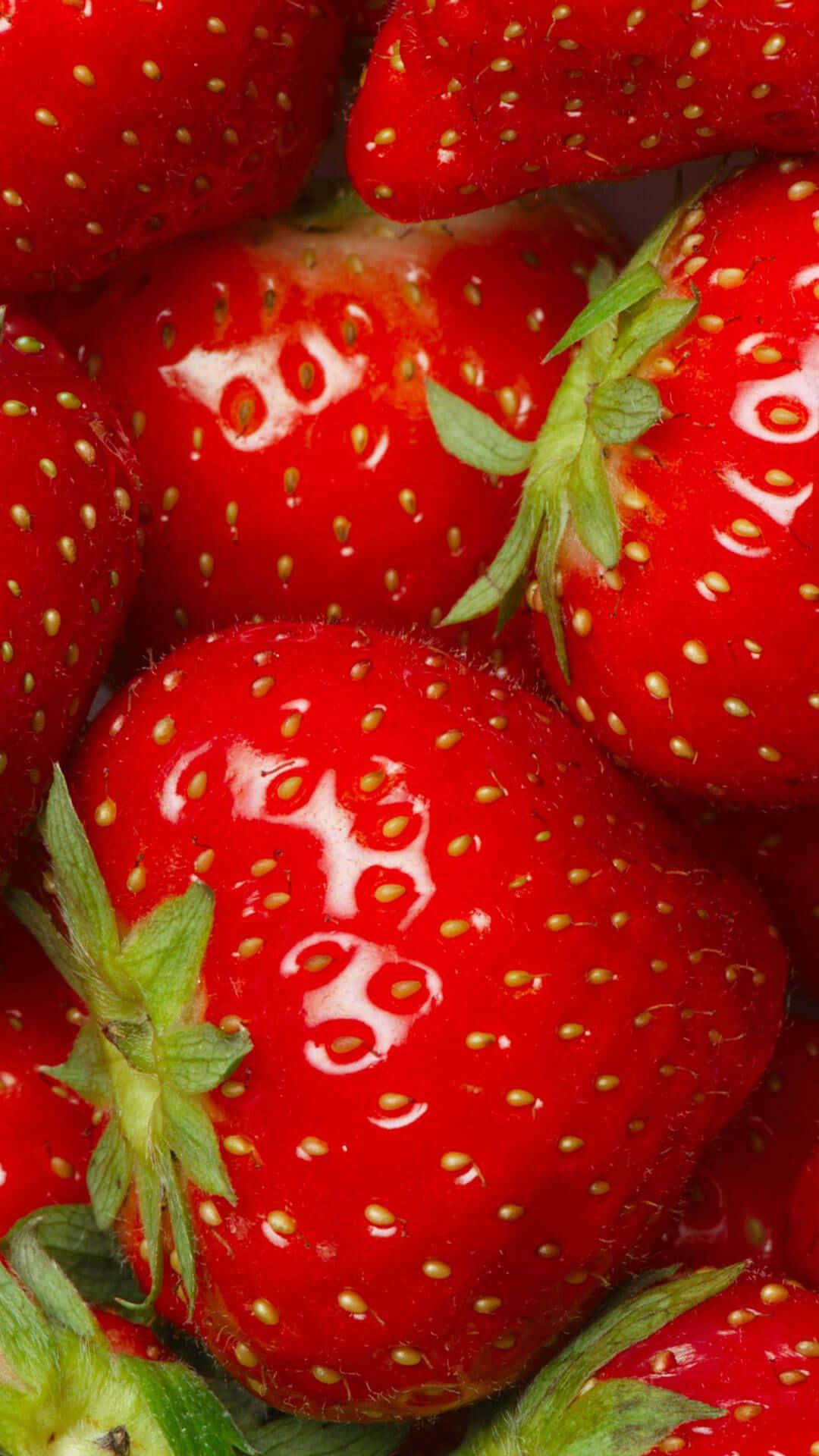 Fresh Red Strawberries Wallpaper