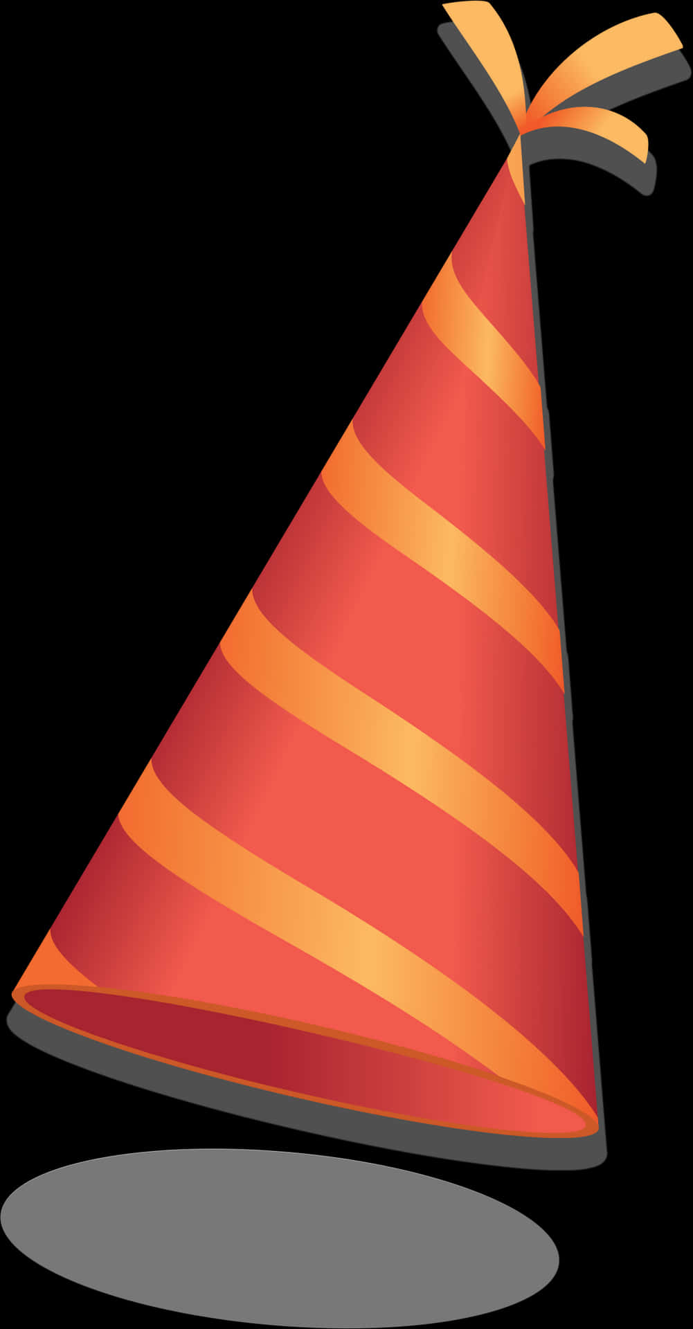 Red Striped Birthday Hat PNG