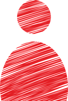 Red Striped Iconon Black Background PNG