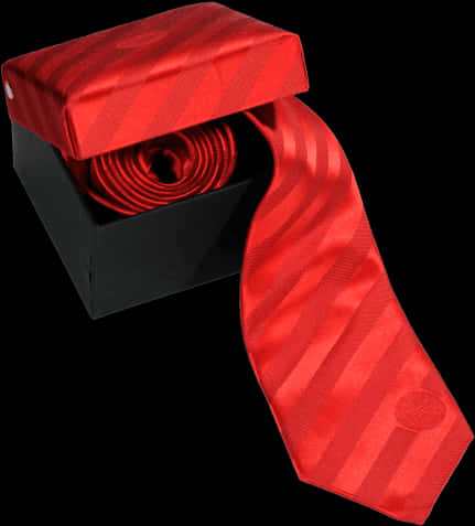 Red Striped Tiein Black Box PNG