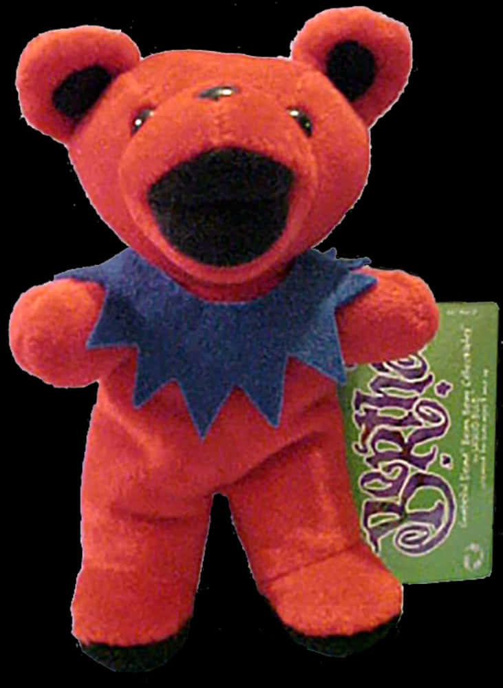 Red Stuffed Bear Toy PNG