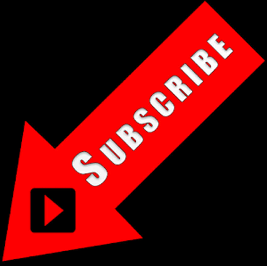Red Subscribe Button Graphic PNG