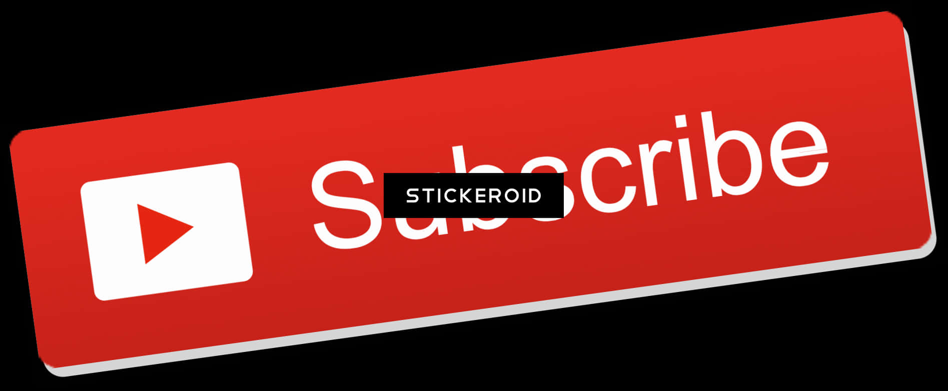 Red Subscribe Button Graphic PNG