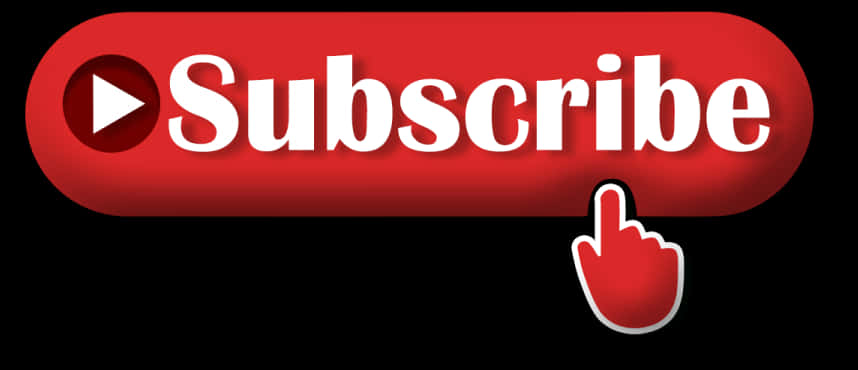Red Subscribe Buttonwith Cursor Icon PNG