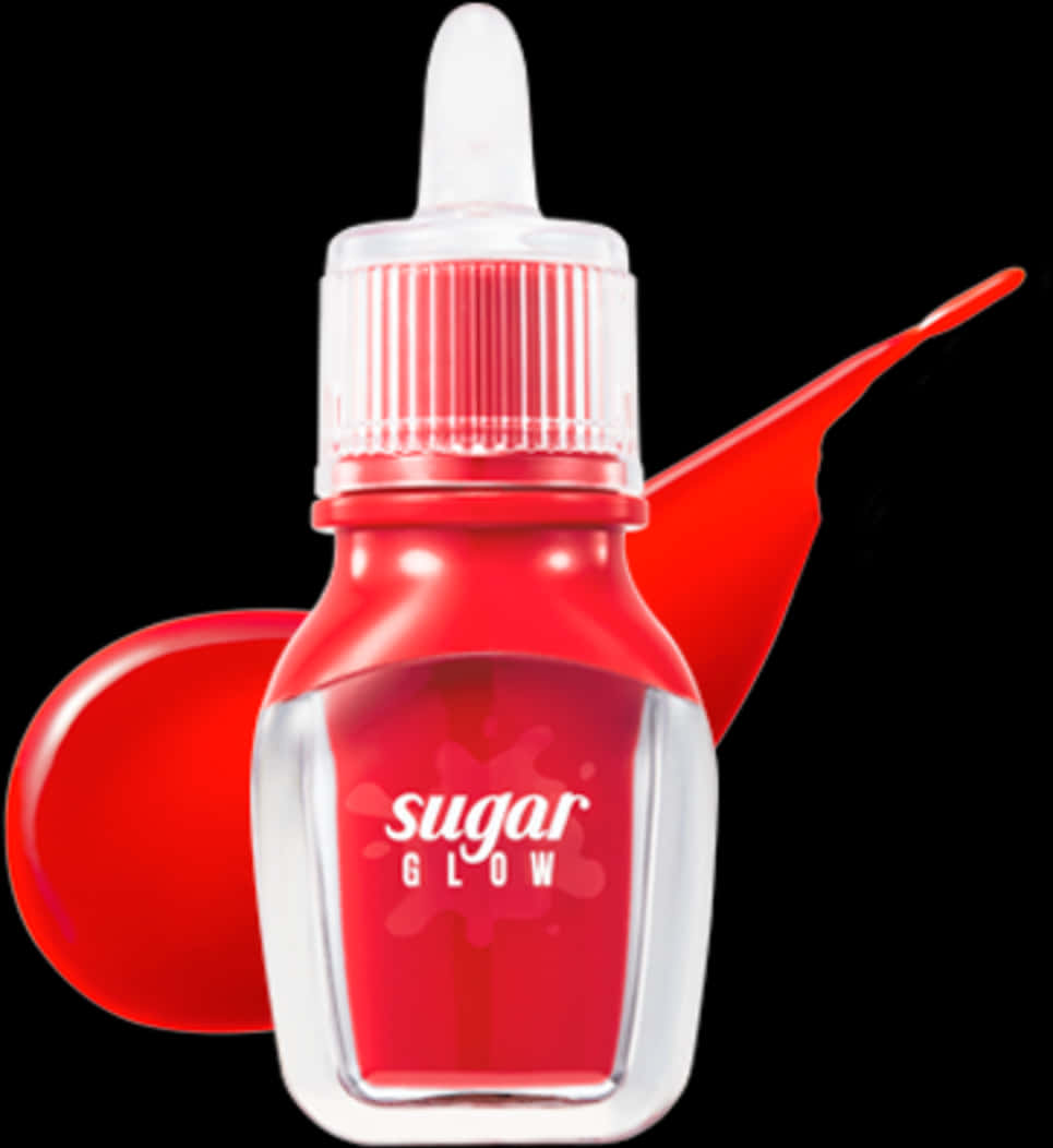 Red Sugar Glow Dropper Bottle PNG