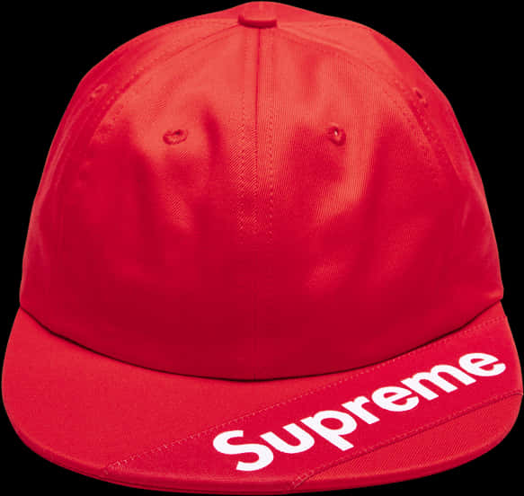 Red Supreme Baseball Cap PNG