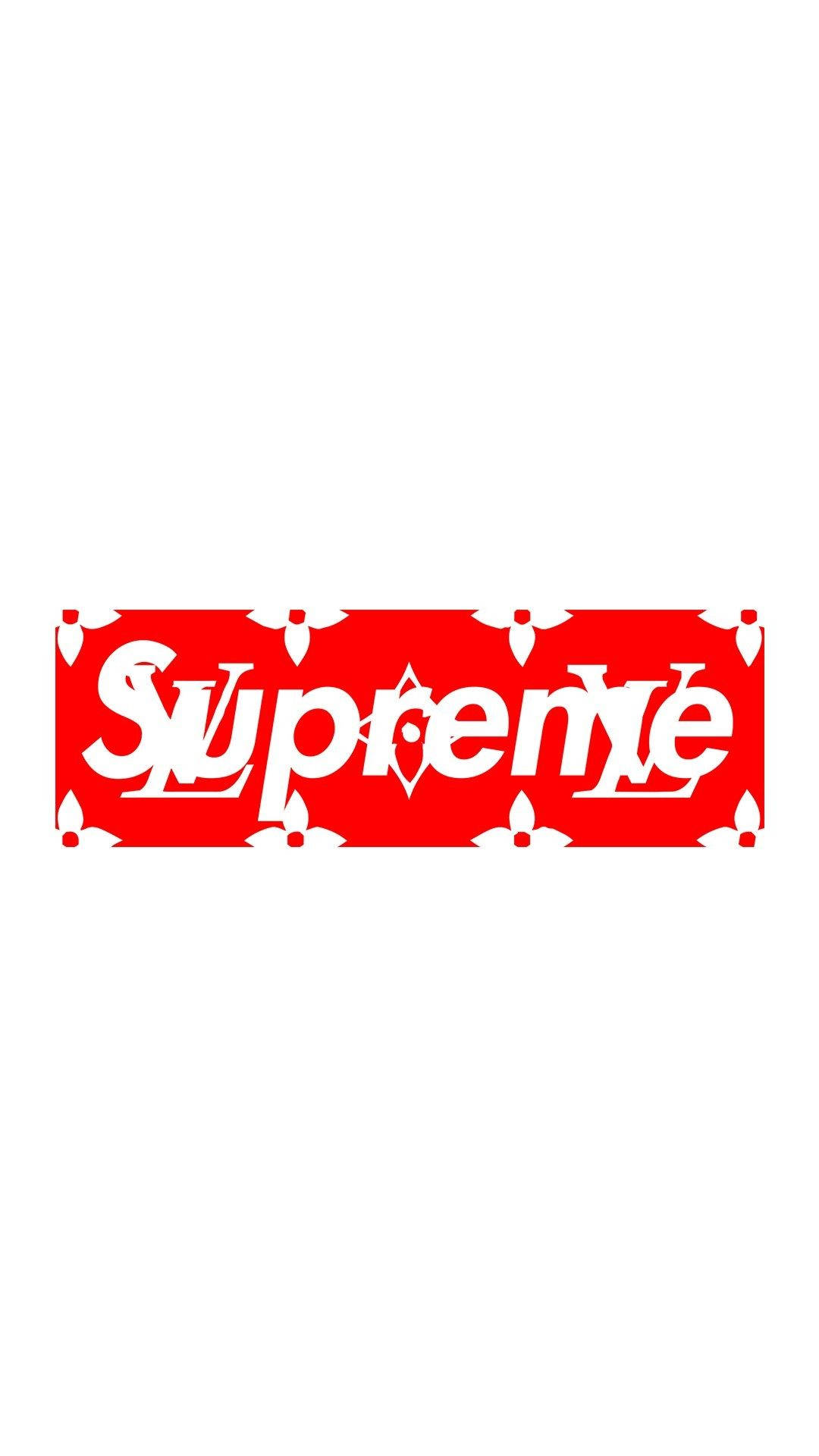red supreme louis vuitton logo