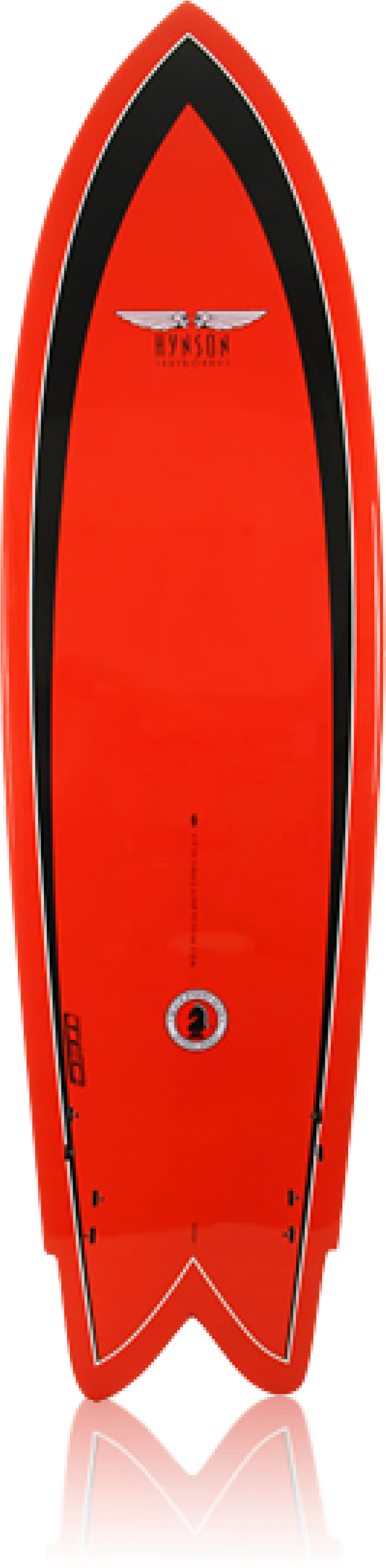 Red Surfboard Standing Vertical PNG