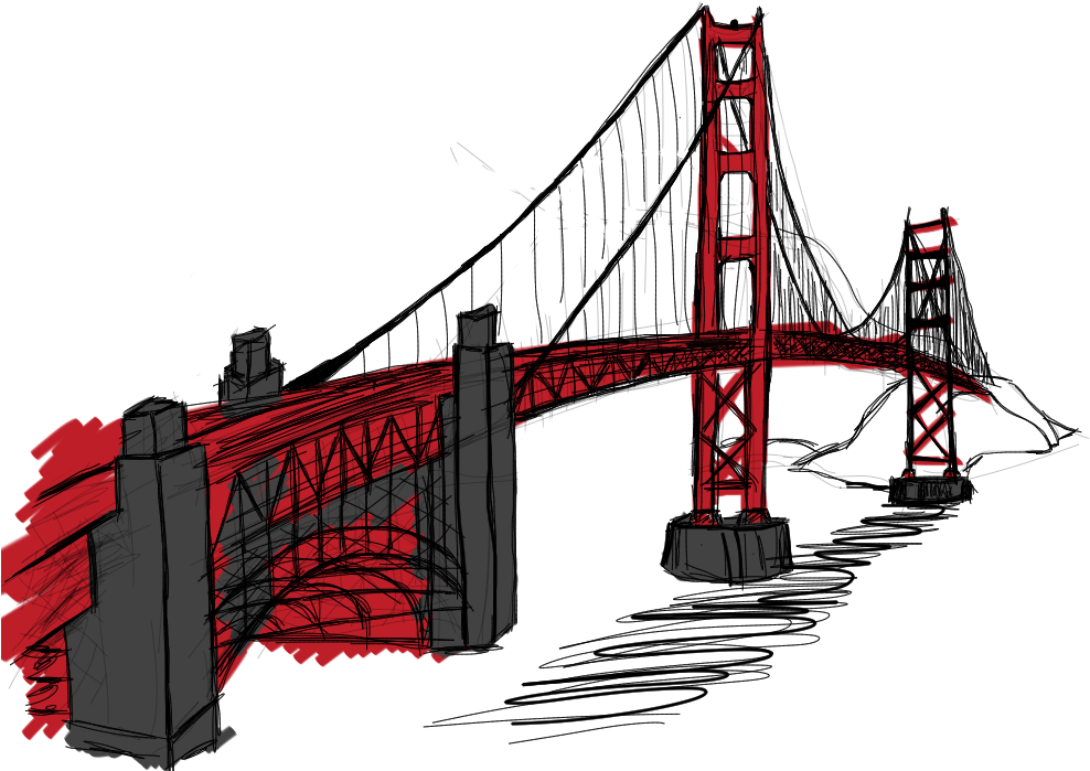Red Suspension Bridge Sketch.png PNG