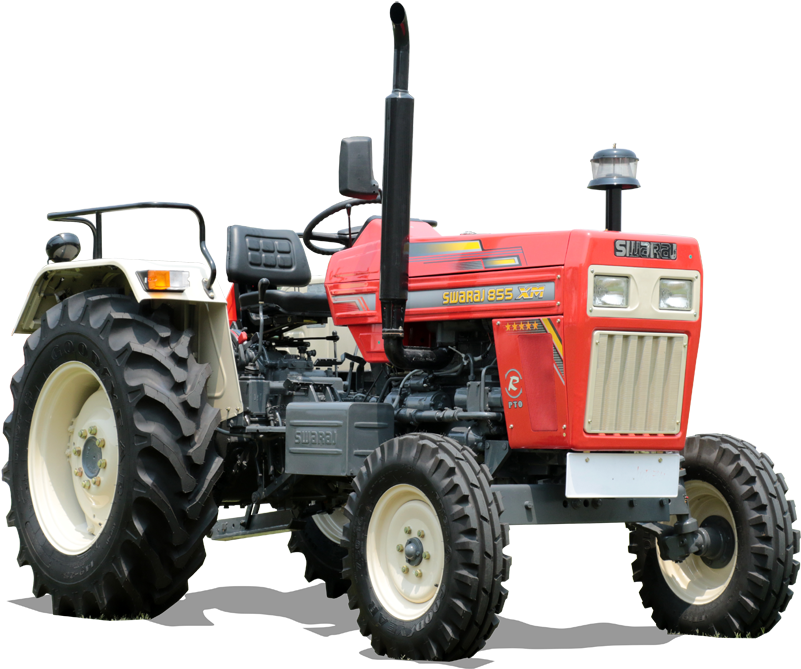 Red Swaraj855 X M Tractor PNG