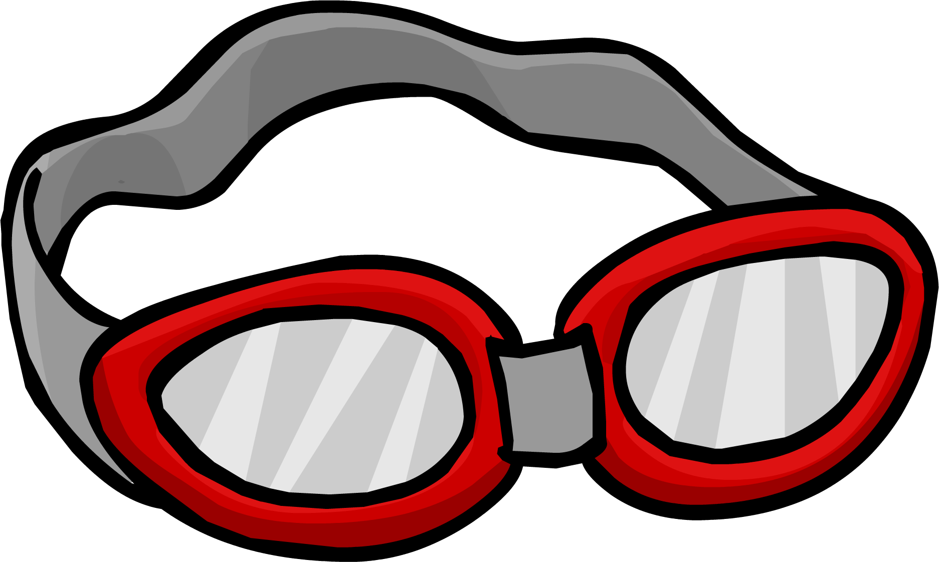 Red Swimming Goggles Illustration PNG
