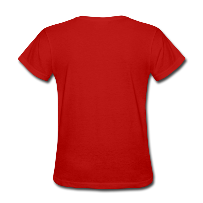 Red T Shirt Back View PNG