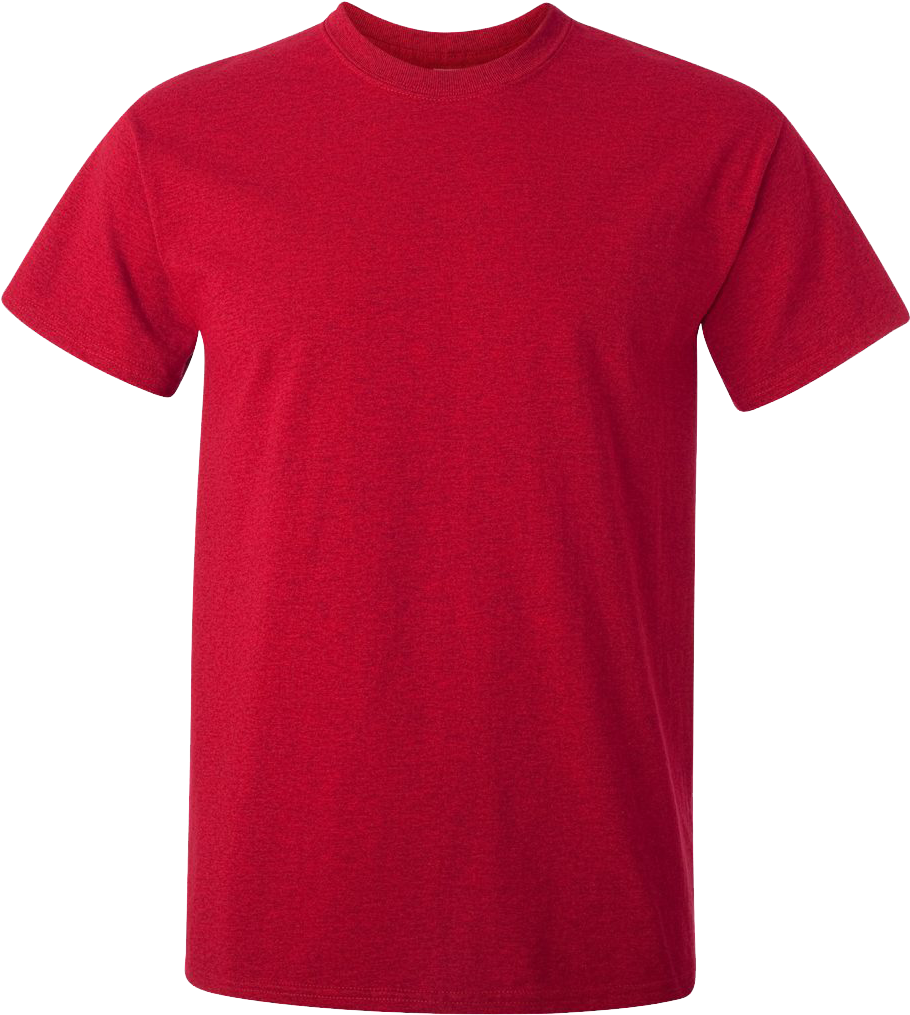 Red T Shirt Template PNG