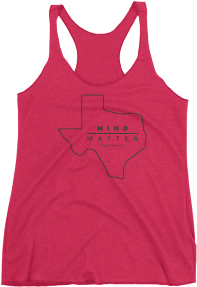 Red Tank Top Texas Mind Over Matter PNG