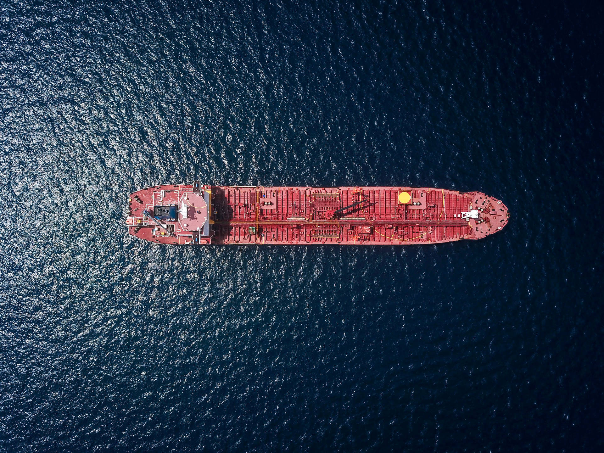 Red Tanker Ship Wallpaper