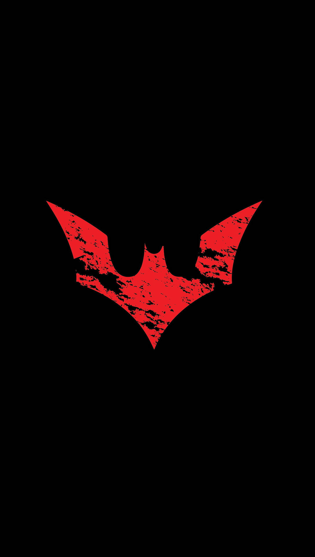 Red Tattered Batman Logo Iphone Background