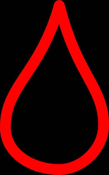Red Tear Drop Graphic PNG