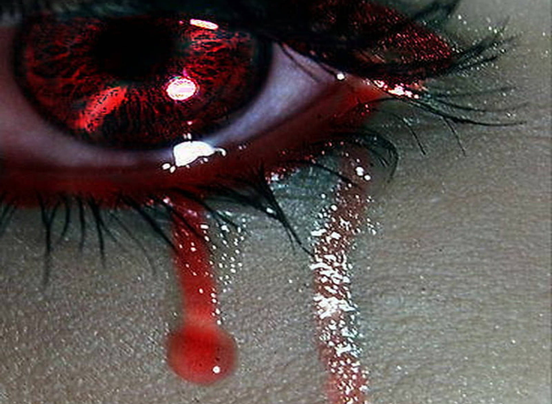 Red Tears Broken Heart 4k Wallpaper