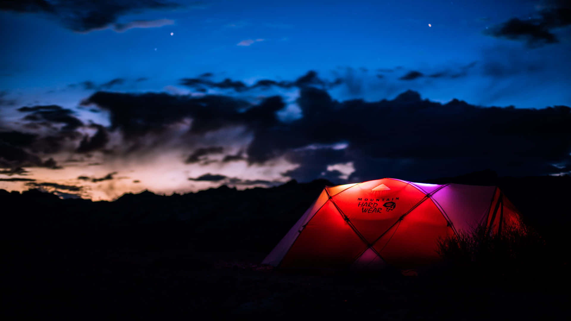 Red Tent Camping Desktop Wallpaper