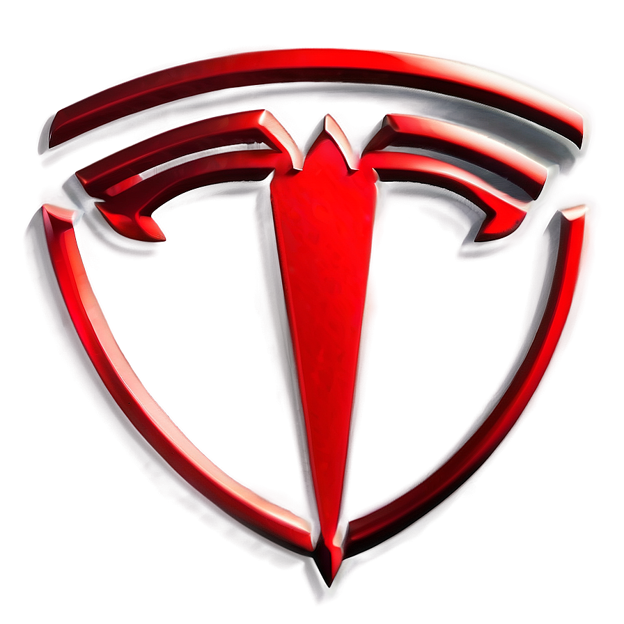 Download Red Tesla Logo Png Dby | Wallpapers.com