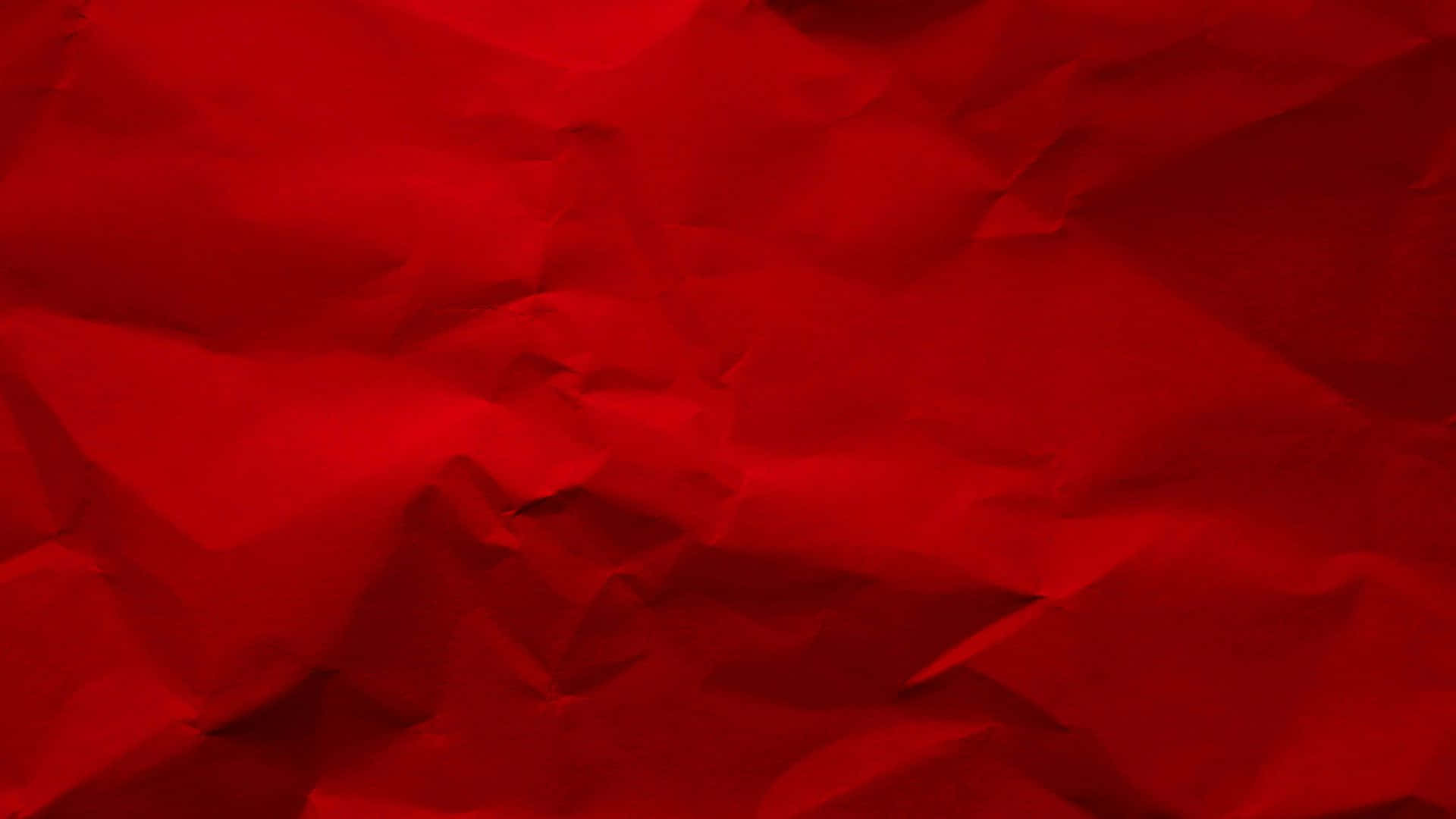 Crumpled Red Texture Background