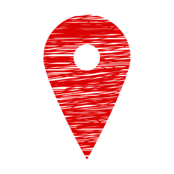 Red Texture Map Pin Icon PNG