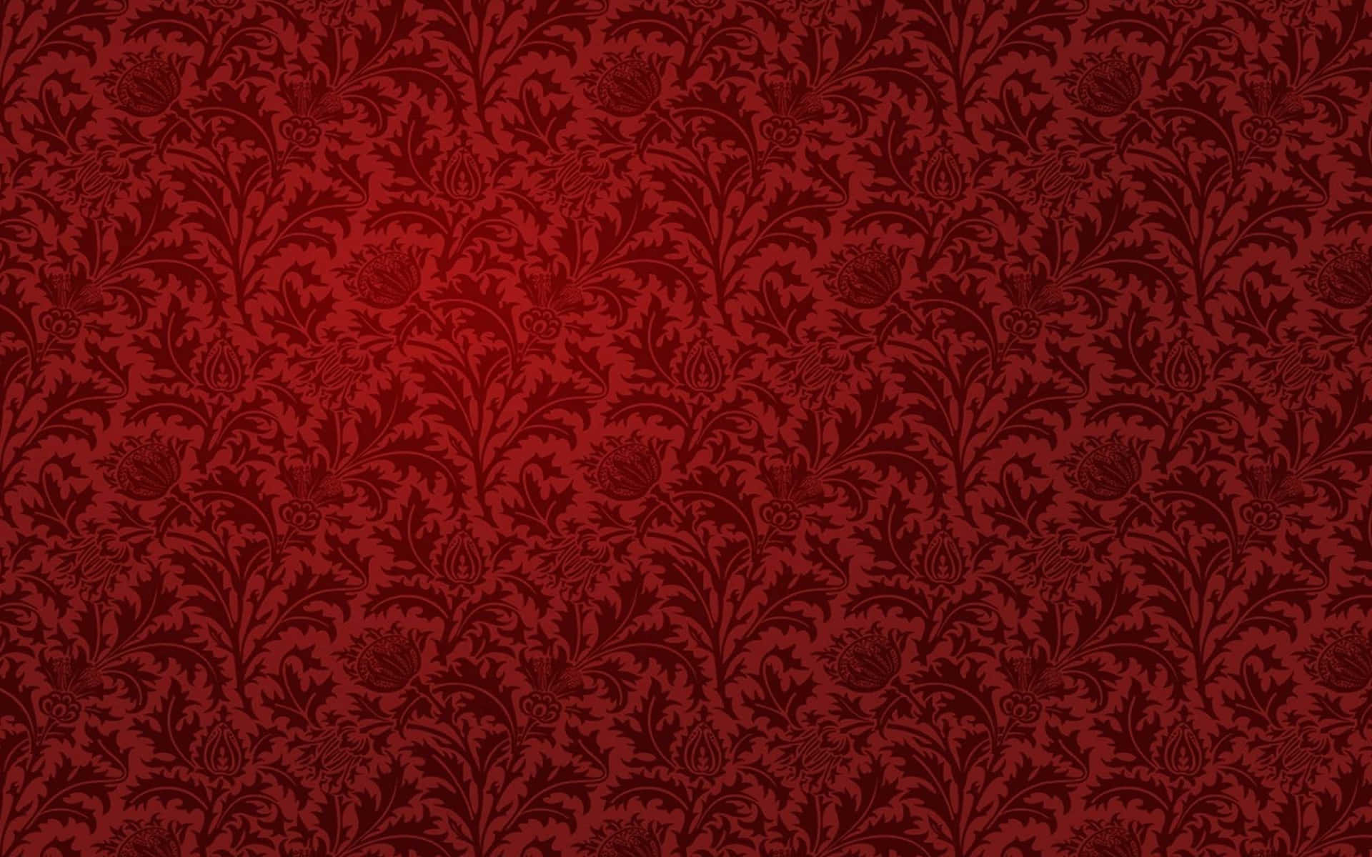 Imagende Papel Tapiz Con Patrón Floral Texturizado En Rojo.