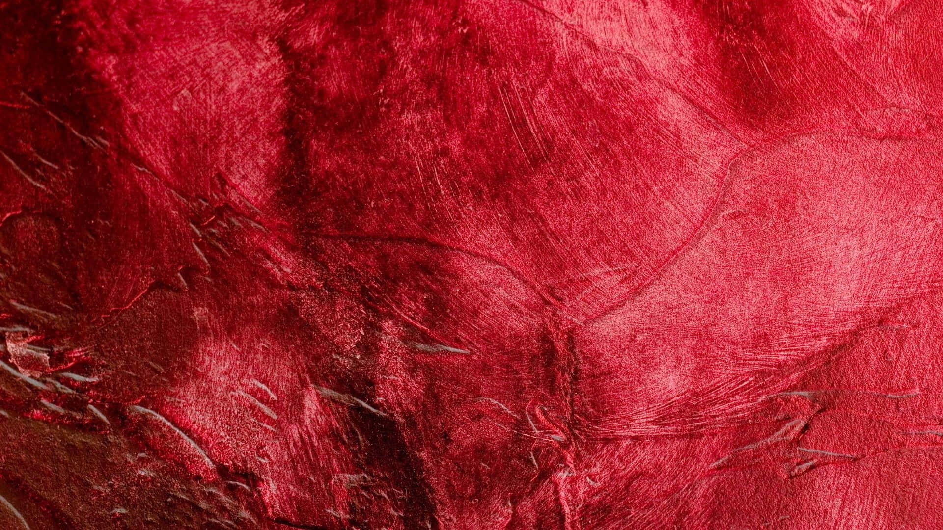 Immagineda Vicino Di Tessuto Rosso A Trama Rossa
