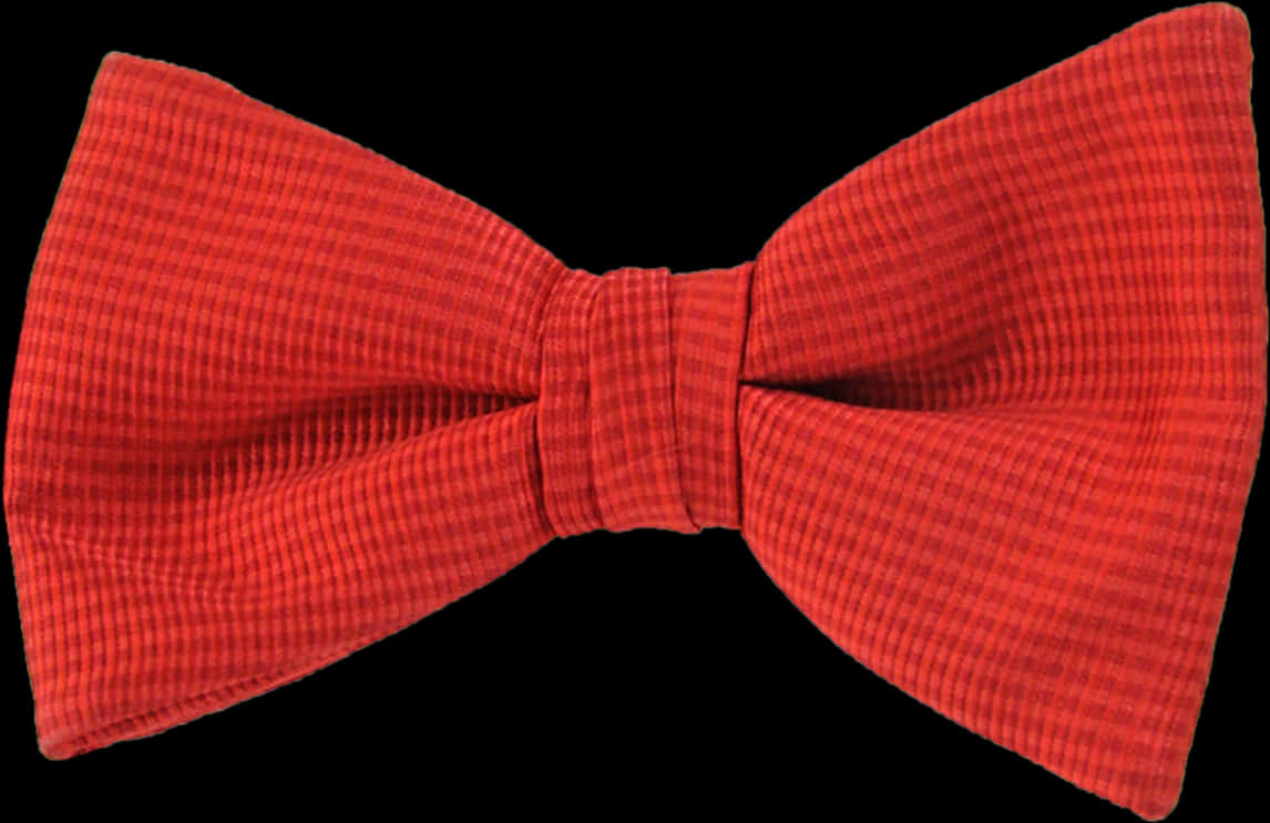 Red Textured Bow Tie PNG