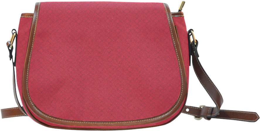 Red Textured Crossbody Handbag PNG
