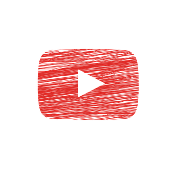 Red Textured Play Button PNG