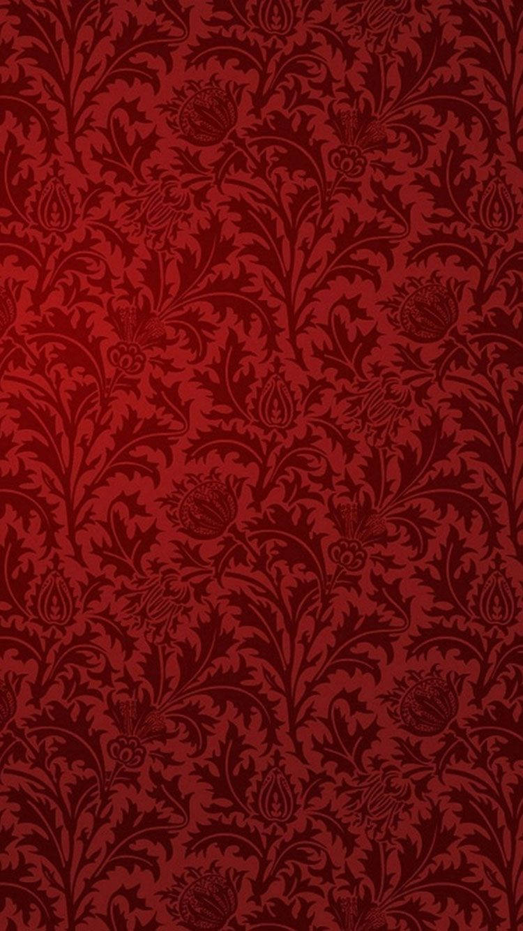 Rød Tekstureret Vintage Wall Wallpaper