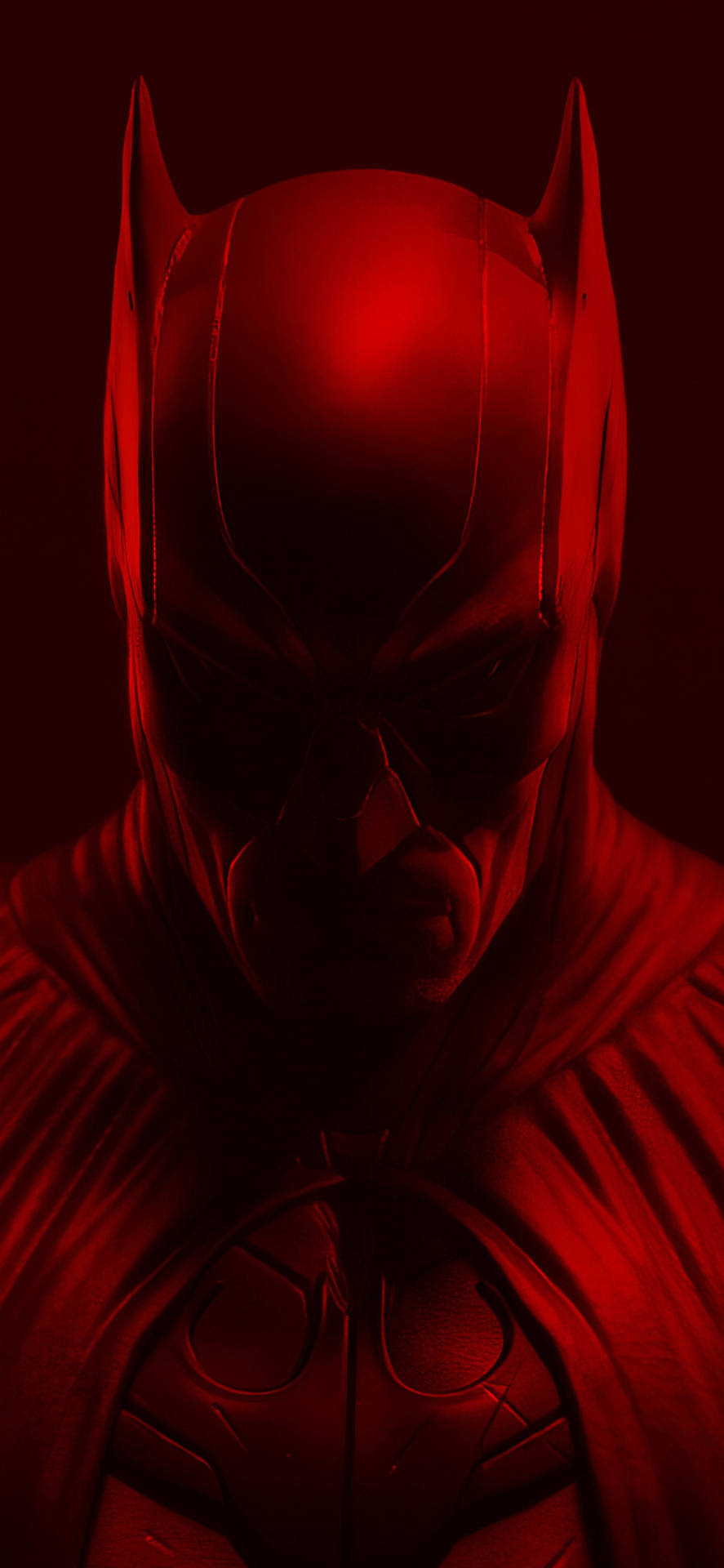 Red The Batman Iphone Cowl Wallpaper