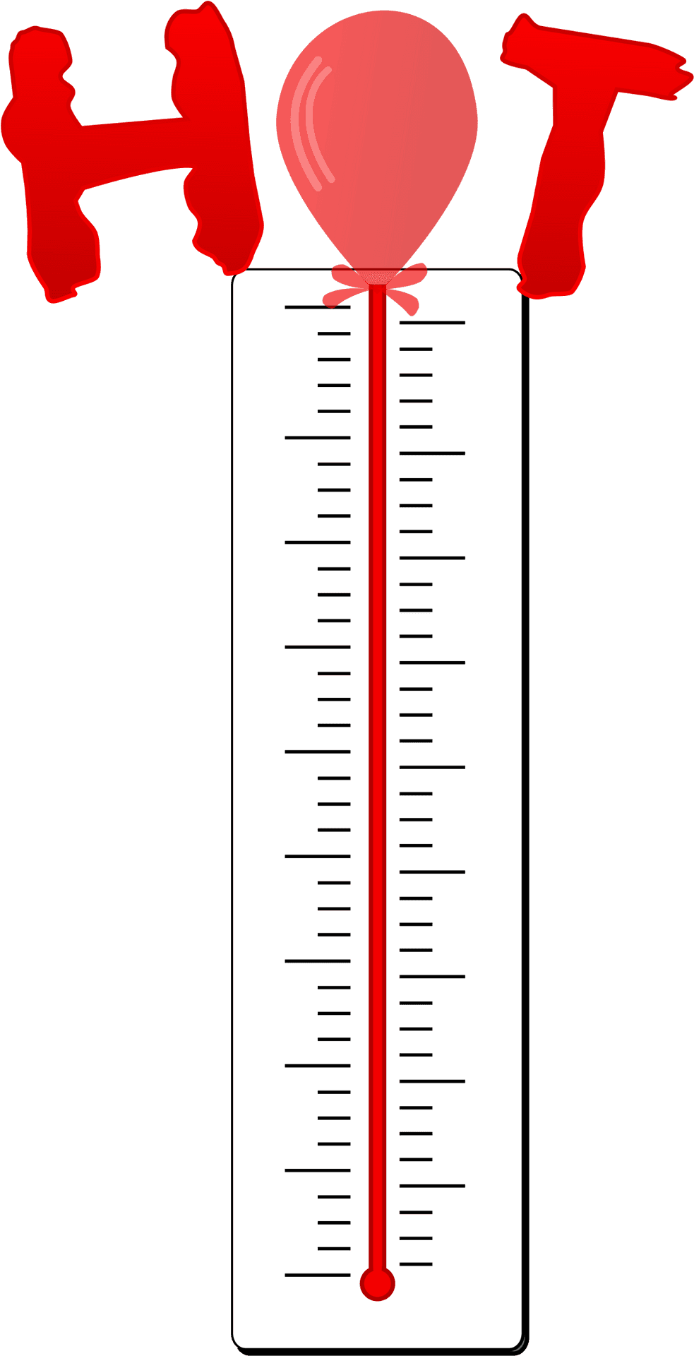 Red Thermometer Clipart PNG