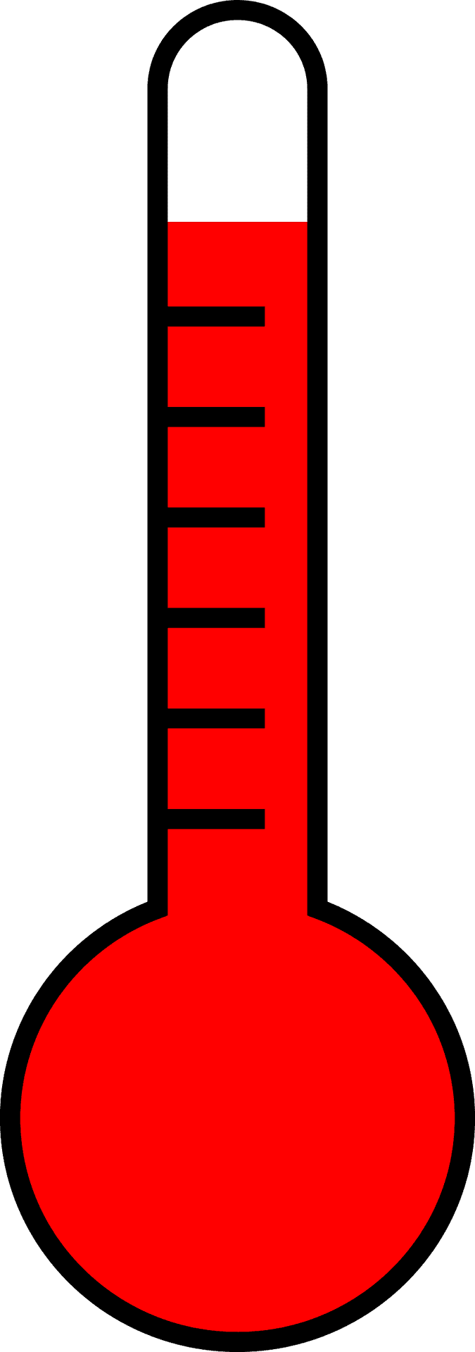 Red Thermometer Icon PNG