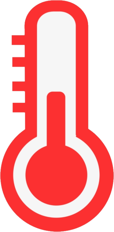 Red Thermometer Icon PNG