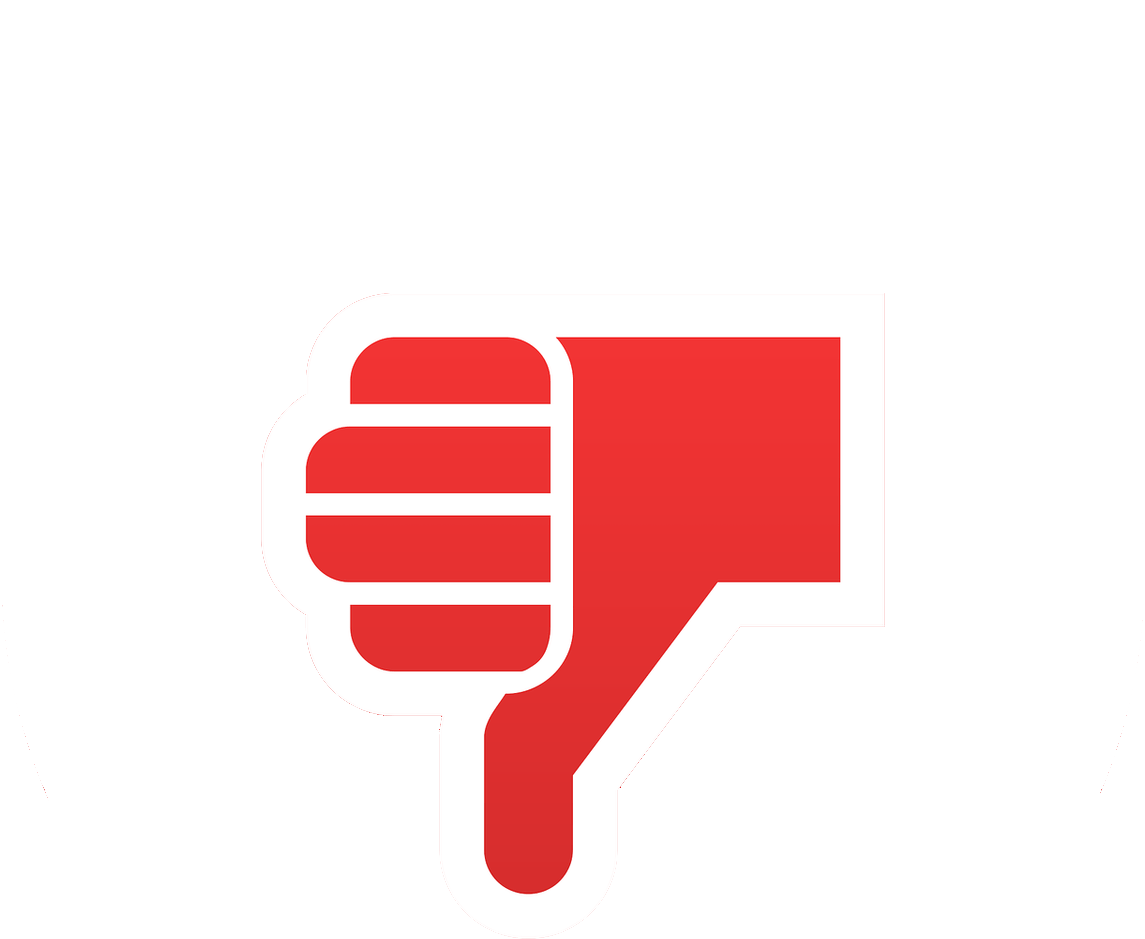 Red Thumbs Down Icon PNG