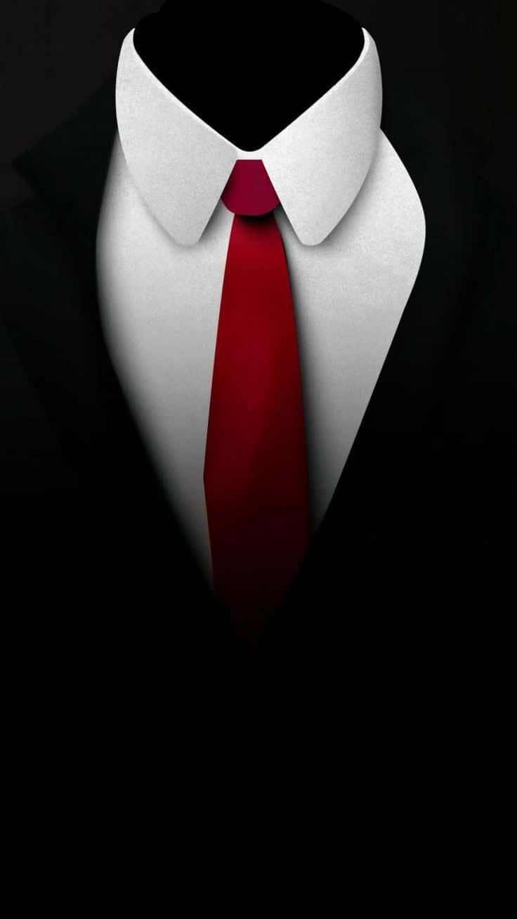 Sophisticated Red Tie Wallpaper