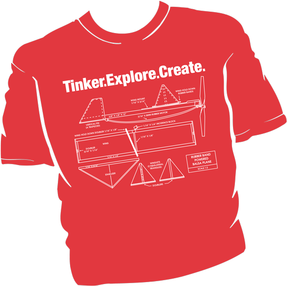 Red Tinker Explore Create Tshirt Design PNG