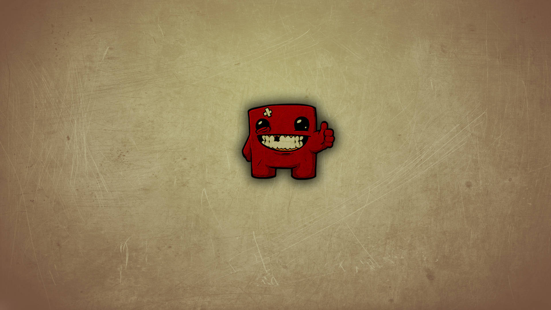 Red Tiny Super Meat Boy Wallpaper