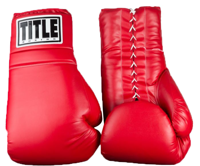 Red Title Boxing Gloves PNG