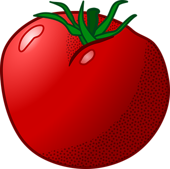 Red Tomato Illustration PNG