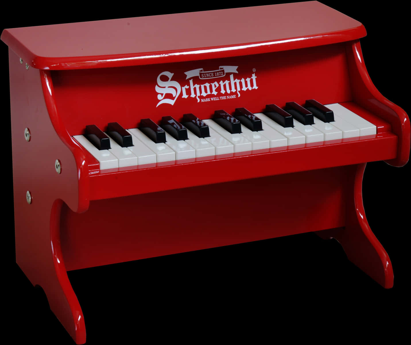 Red Toy Piano Classic Design PNG