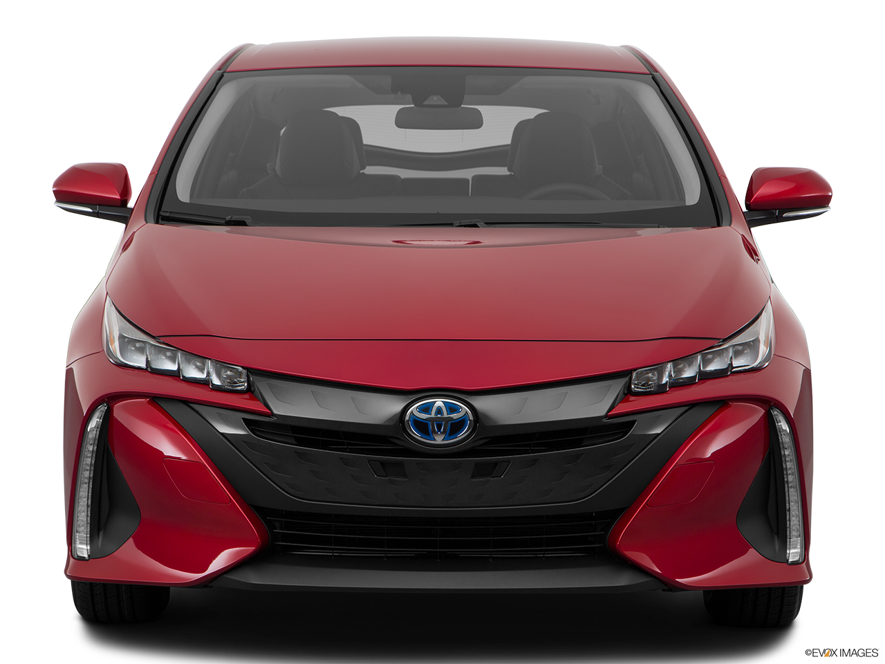 Red Toyota Sedan Front View PNG