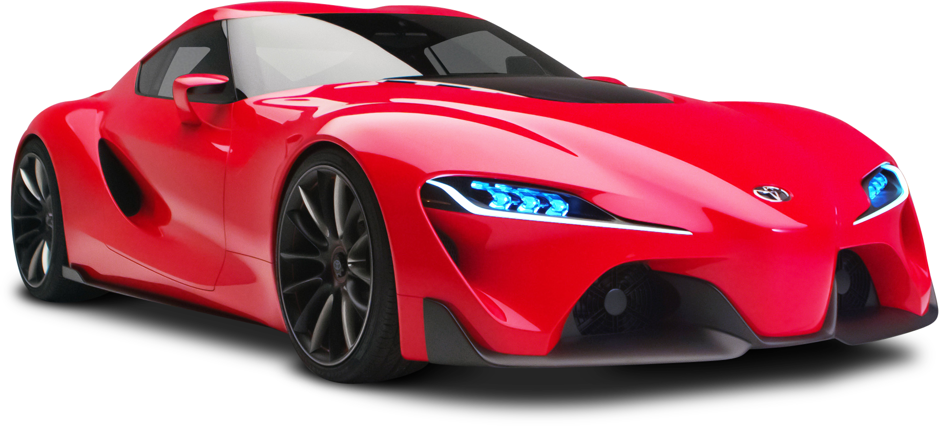Red Toyota Supra Concept Car PNG