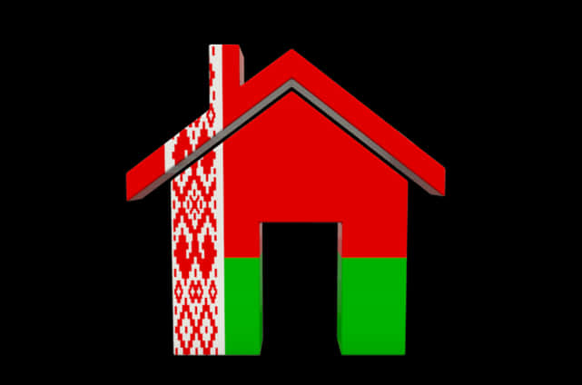 Red Traditional Pattern Home Icon PNG