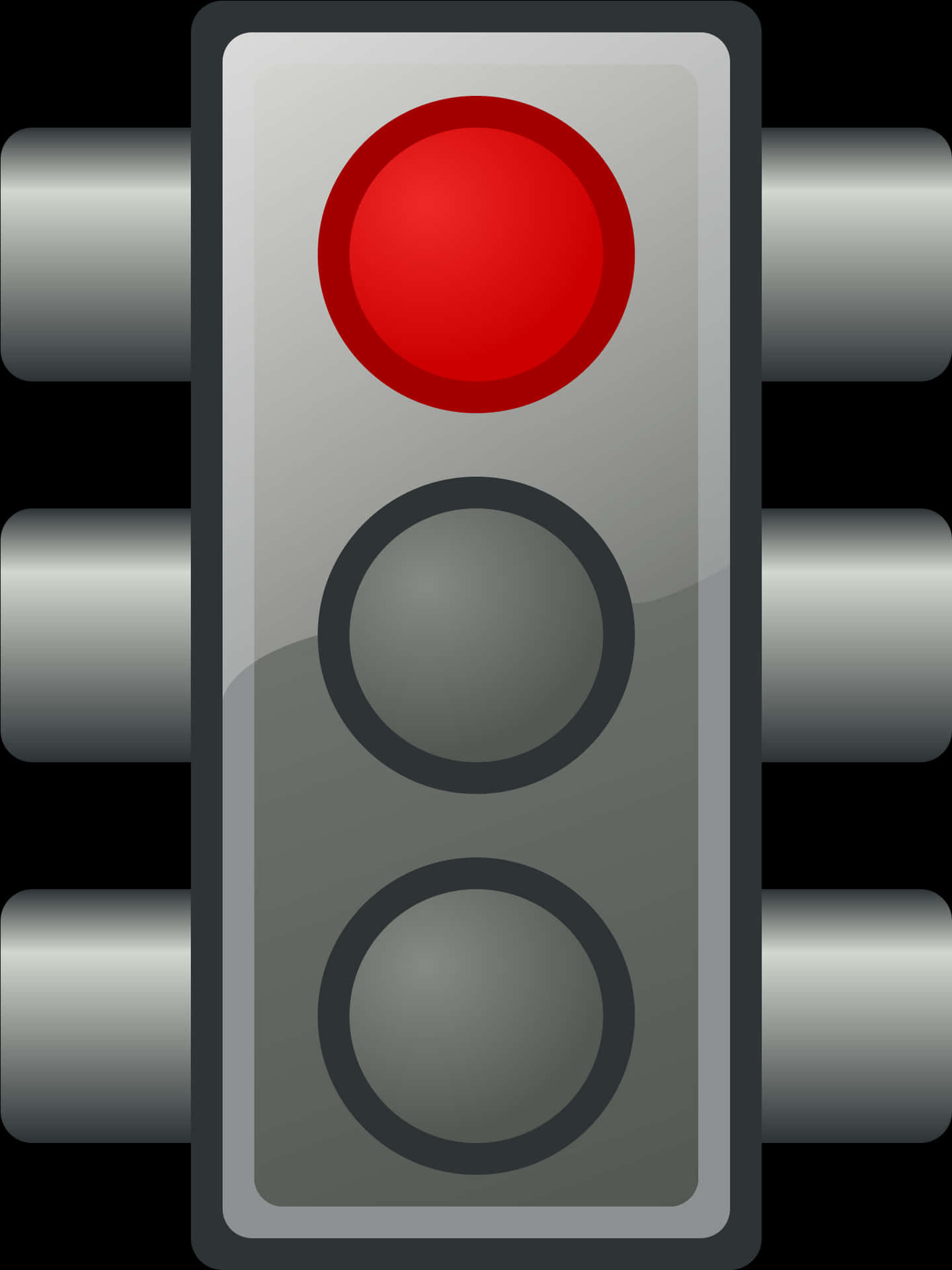 Red Traffic Light Illustration PNG